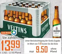 Klaas und Kock Veltins Pilsener aanbieding