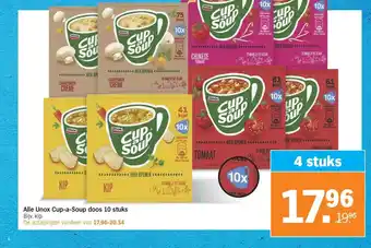 Albert Heijn Alle Unox Cup-a-Soup doos 10 stuks aanbieding