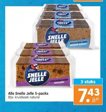 Albert Heijn Alle Snelle Jelle 5-packs aanbieding