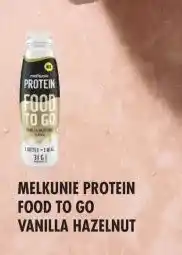 Albert Heijn MELKUNIE PROTEIN FOOD TO GO VANILLA HAZELNUT aanbieding