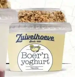 Albert Heijn Zuivelhoeve Boer'n yoghurt Vanille aanbieding