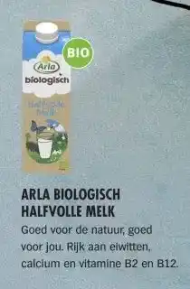 Albert Heijn ARLA BIOLOGISCH HALFVOLLE MELK aanbieding