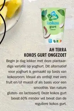 Albert Heijn AH TERRA KOKOS GURT ONGEZOET aanbieding