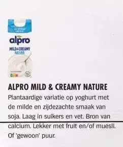 Albert Heijn ALPRO MILD & CREAMY NATURE aanbieding