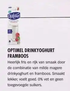 Albert Heijn OPTIMEL DRINKYOGHURT FRAMBOOS aanbieding