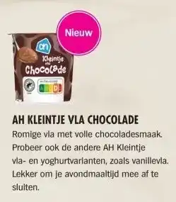 Albert Heijn AH KLEINTJE VLA CHOCOLADE aanbieding