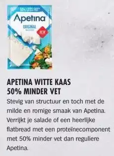 Albert Heijn APETINA WITTE KAAS 50% MINDER VET aanbieding