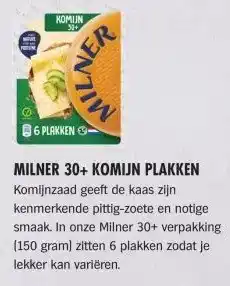 Albert Heijn MILNER 30+ KOMIJN PLAKKEN aanbieding