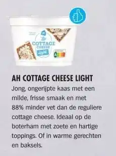 Albert Heijn AH COTTAGE CHEESE LIGHT aanbieding