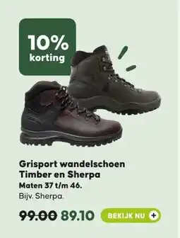 Pets Place Grisport wandelschoen Timber en Sherpa aanbieding