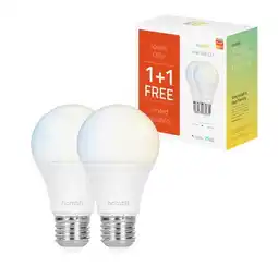 Praxis Hombli ledlamp Smart bulb CCT 9W E27 set van 2 aanbieding