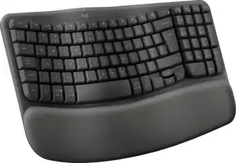 Coolblue Logitech Wave Keys Draadloos Ergonomisch Toetsenbord QWERTY aanbieding