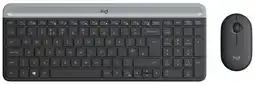 Coolblue Logitech MK470 Slim Draadloos Toetsenbord en Muis Grijs QWERTY aanbieding