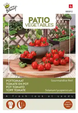 Welkoop Buzzy Patio Veggies Tomaat Gourmandise Red - Groentezaden - 10  aanbieding