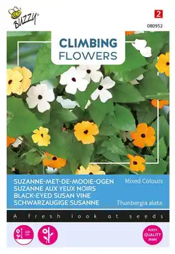 Welkoop Buzzy Climbing Flowers Suzanne-met-mooie-ogen - Bloemzaden - 1 g aanbieding