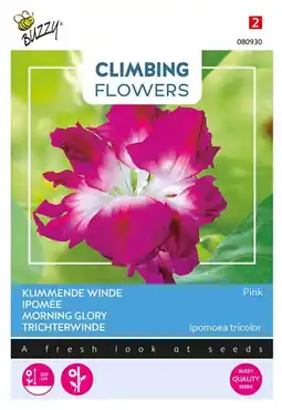 Welkoop Buzzy Climbing Flowers Ipomoea Dubbel Rose - Bloemzaden - 2 gram aanbieding