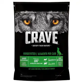 Zooplus 20% korting! Crave Ancient Grains 1 kg - Adult Lam & Rund aanbieding