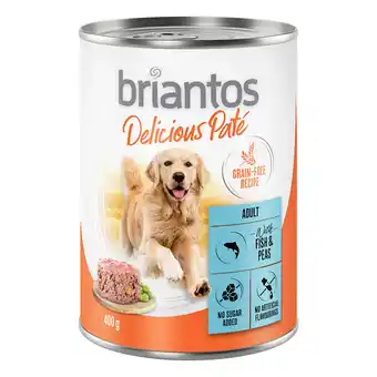 Zooplus 24x400g Briantos Delicious Paté Vis en Erwten Honden Droogvoer aanbieding