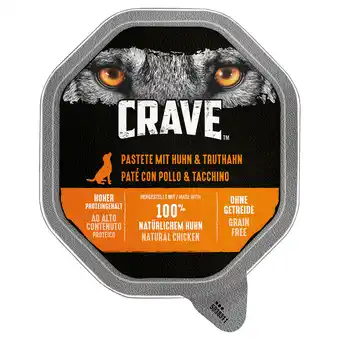 Zooplus 33% Korting! CRAVE Adult Dog natvoer - Pastei Hondenvoer Kip & Kalkoen (150g) aanbieding