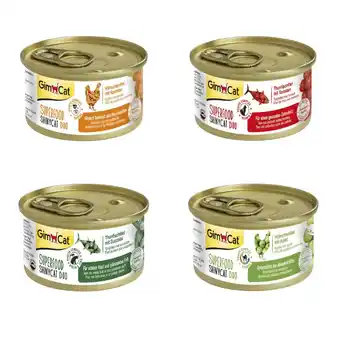 Zooplus 6x70g Superfood ShinyCat Duo (4 soorten) GimCat Kattenvoer aanbieding