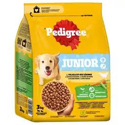 Zooplus 20% Korting! Pedigree droogvoer 1,4 kg / 3 kg / 7 kg / 12 kg - Junior met Gevogelte & Groenten 3 kg aanbieding