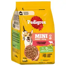 Zooplus 20% Korting! Pedigree droogvoer 1,4 kg / 3 kg / 7 kg / 12 kg - Mini Adult aanbieding