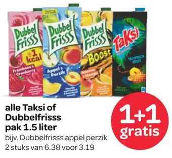 Spar Taksi of Dubbelfrisss aanbieding