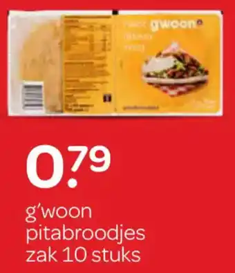 Spar G'woon pitabroodjes aanbieding