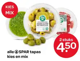 Spar Spar tapas kies en mix aanbieding