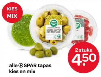 Spar Spar tapas kies en mix aanbieding