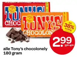 Spar Tony's chocolonely aanbieding