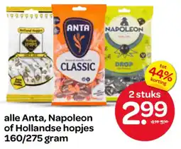 Spar Anta, Napoleon of Hollandse hopjes aanbieding