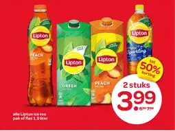 Spar Lipton ice tea aanbieding