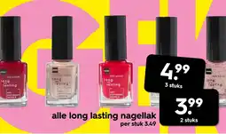 HEMA Alle long lasting nagellak aanbieding