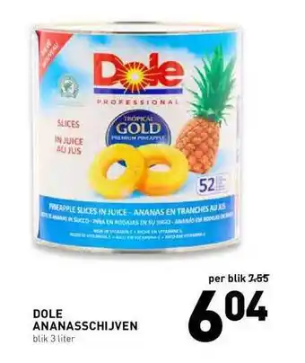 De Kweker dole ananasschijven 3L aanbieding