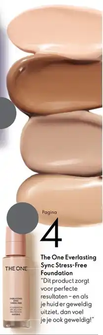 Oriflame The One Everlasting Sync Stress Free Foundation aanbieding