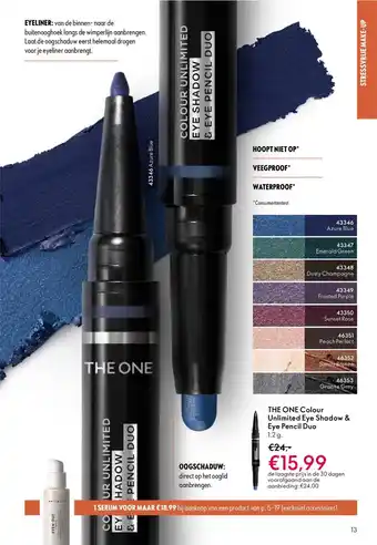 Oriflame The One Colour Unlimited Eye Shadow & Eye Pencil Duo aanbieding