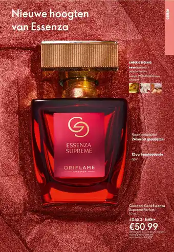 Oriflame Giordani Gold Essenza Supreme Parfum aanbieding