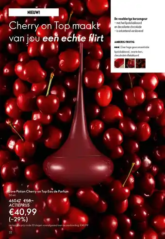 Oriflame Love Potion Cherry on Top Eau de Parfum aanbieding