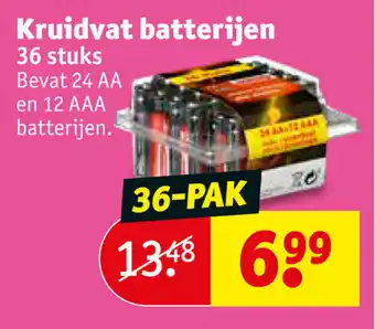 Kruidvat Kruidvat Batterijen 36-pack aanbieding