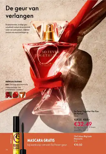 Oriflame So Fever Together Her Eau de Parfum aanbieding