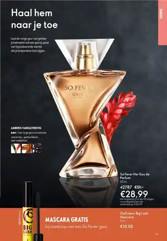 Oriflame So Fever Her Eau de Parfum aanbieding