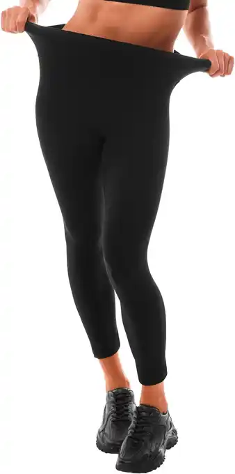 Amazon Leafigure Leggings voor dames, met hoge taille, zwarte Leggings voor dames, fitness, sport, training aanbieding