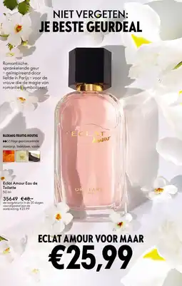 Oriflame Eclat Amour Eau de Toilette aanbieding