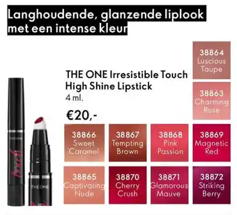 Oriflame The One Irresistible Touch High Shine Lipstick aanbieding