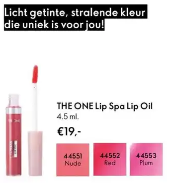 Oriflame The One Lip Spa Lip Oil aanbieding