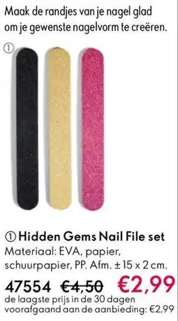 Oriflame Hidden Gems Nail File set aanbieding