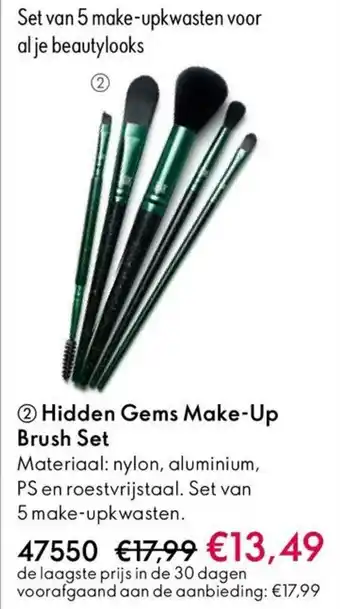 Oriflame Hidden Gems Make-Up Brush Set aanbieding