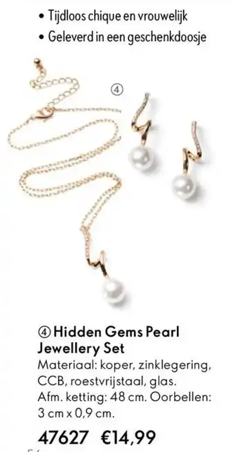 Oriflame Hidden Gems Pearl Jewellery Set aanbieding