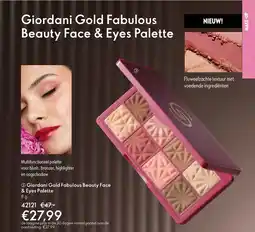 Oriflame Giordani Gold Fabulous Beauty Face & Eyes Palette aanbieding